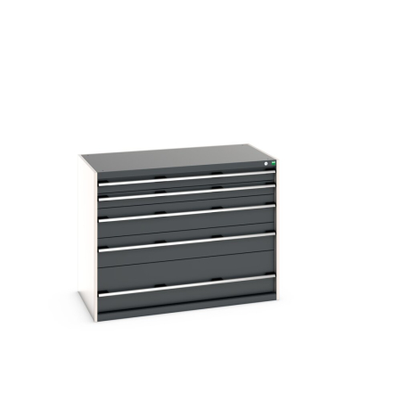 cubio drawer cabinet with 5 drawers WxDxH: 1300x750x1000mm