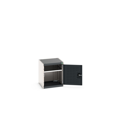 cubio cupboard (perfo door liner) with 1x shelf WxDxH: 525x525x600mm