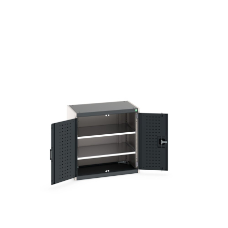 cubio cupboard (perfo door liner) with 2x shelves WxDxH: 800x525x800mm