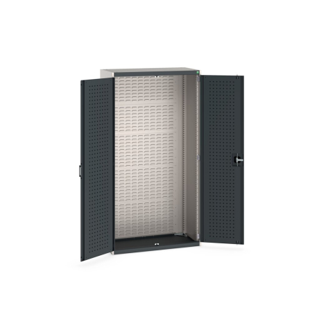 cubio cupboard (perfo door liner) with louvre backpanel WxDxH: 1050x525x2000mm