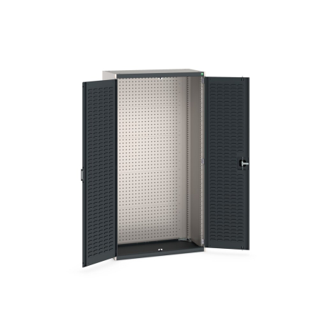 cubio cupboard (louvre door liner) with perfo backpanel WxDxH: 1050x525x2000mm