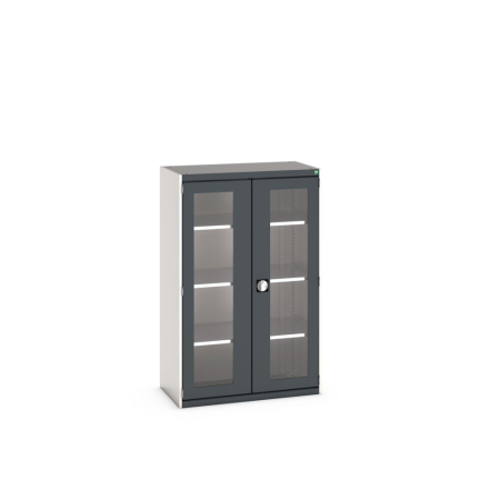 cubio cupboard (window door) with 3x shelves WxDxH: 1050x525x1600mm