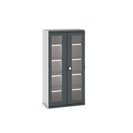 cubio cupboard (window door) with 4x shelves WxDxH: 1050x525x2000mm