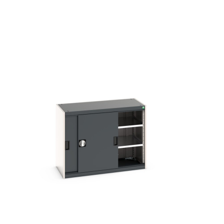 cubio cupboard (sliding door) with 2x shelves WxDxH: 1050x525x800mm