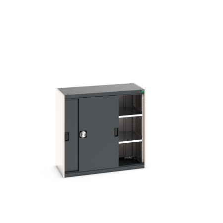 cubio cupboard (sliding door) with 2x shelves WxDxH: 1050x525x1000mm