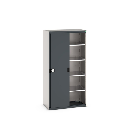 cubio cupboard (sliding door) with 4x shelves WxDxH: 1050x525x2000mm