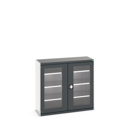 cubio cupboard (window door) with 3x shelves WxDxH: 1300x525x1200mm