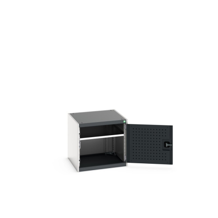 cubio cupboard (perfo door liner) with 1x shelf WxDxH: 650x650x600mm