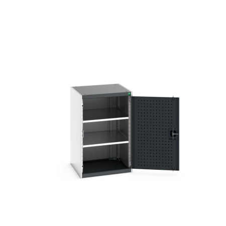 cubio cupboard (perfo door liner) with 2x shelves WxDxH: 650x650x1000mm