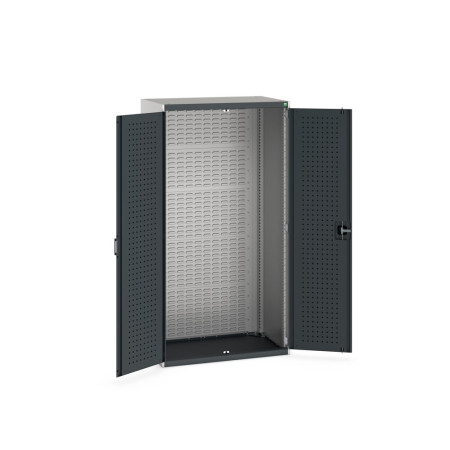 cubio cupboard (perfo door liner) with louvre backpanel WxDxH: 1050x650x2000mm