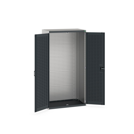 cubio cupboard (louvre door liner) with perfo backpanel WxDxH: 1050x650x2000mm