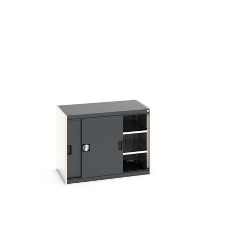 cubio cupboard (sliding door) with 2x shelves WxDxH: 1050x650x800mm