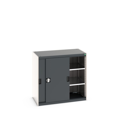 cubio cupboard (sliding door) with 2x shelves WxDxH: 1050x650x1000mm
