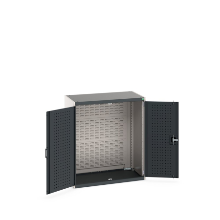 cubio cupboard (perfo door liner) with louvre backpanel WxDxH: 1050x650x1200mm