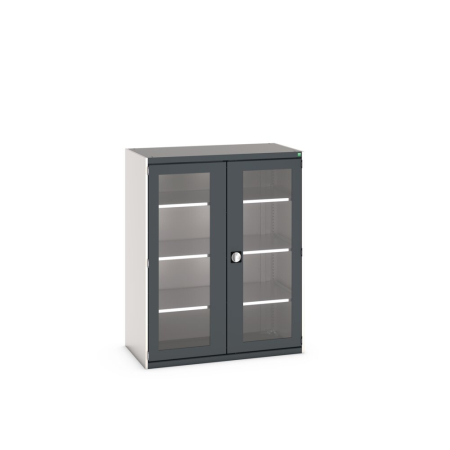 cubio cupboard (window door) with 3x shelves WxDxH: 1300x650x1600mm