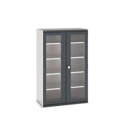 cubio cupboard (window door) with 4x shelves WxDxH: 1300x650x2000mm