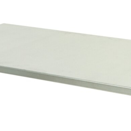 cubio worktop (steel clad) WxDxH: 750x750x40mm - galvanised steel