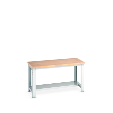 cubio framework bench (multiplex) with half depth shelf WxDxH: 1500x750x840mm