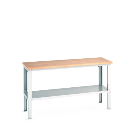 cubio framework bench (multiplex) adj height with full depth base shelf WxDxH: 2000x750x740-1140mm