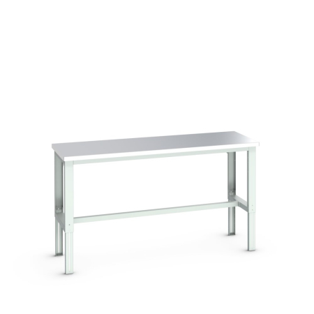 cubio framework bench (stainless steel) WxDxH: 2000x750x740-1140mm