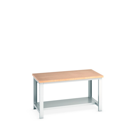 cubio framework bench (multiplex) with half depth shelf WxDxH: 1500x900x840mm