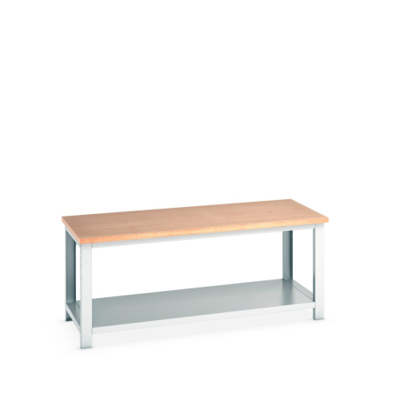 cubio framework bench (multiplex) with full depth shelf WxDxH: 2000x900x840mm