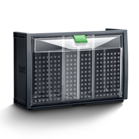 bott TiltBox with 1 divider - WxDxH : 304x147x196mm - plastic / RAL 7016