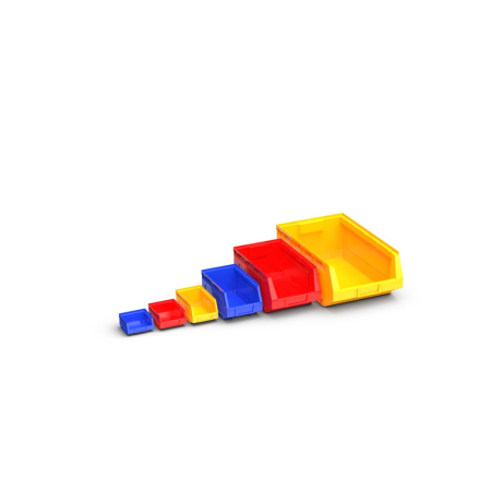 Plastic bin kit (2004) (pack of 12) - WxDxH: 207x345x165mm - blue