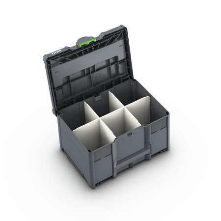 bott Systainer³ M 237 with divider kit - WxDxH: 396x296x237mm - plastic / RAL 7016