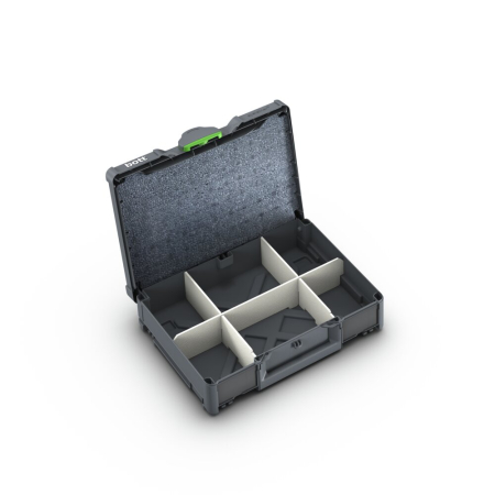 bott Systainer³ M 112 with divider kit and lid insert - WxDxH: 396x296x112 - plastic / RAL 7016