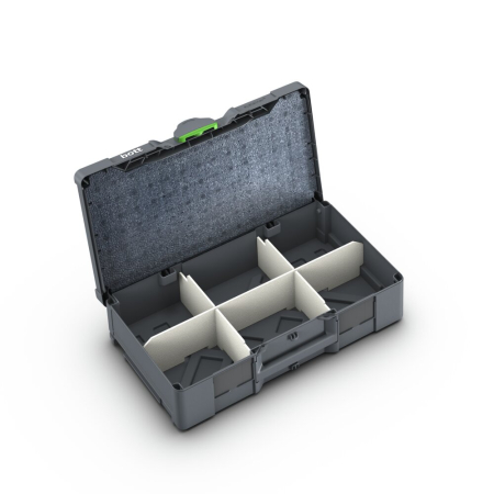 bott Systainer³ L 137 with divider kit and lid insert - WxDxH: 508x296x137 - plastic / RAL 7016