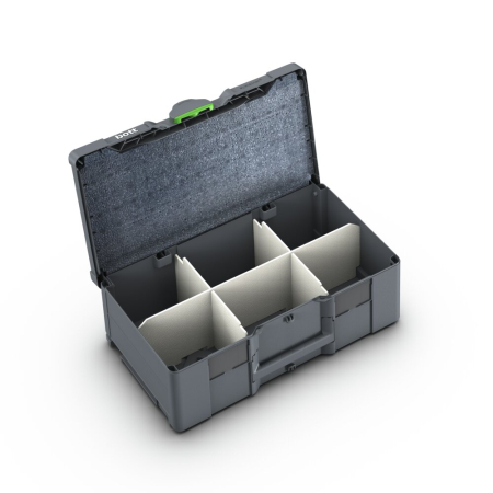 bott Systainer³ L 187 with divider kit and lid insert - WxDxH: 508x296x187 - plastic / RAL 7016