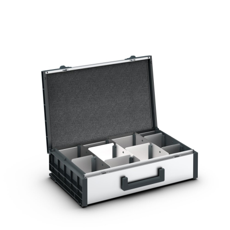 varioCase L 135 with divider set WxDxH: 508x337x135mm - anodised aluminium