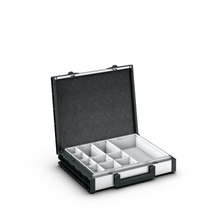 varioCase M 84 with 11 boxes WxDxH: 396x337x84mm - anodised aluminium
