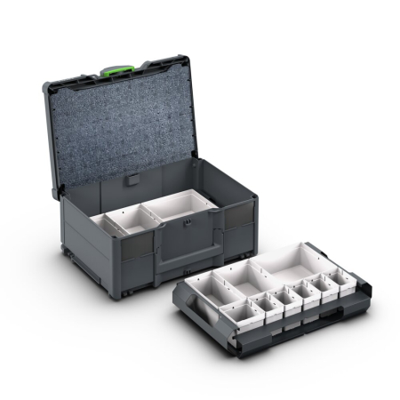 bott Systainer³ M 187 with 18 boxes - WxDxH: 396x296x187mm - plastic / RAL 7016