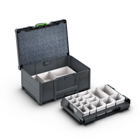 bott Systainer³ M 187 with 25 boxes - WxDxH: 396x296x187mm - plastic / RAL 7016