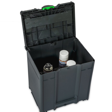 bott Systainer³ M 437 with spray can insert for 14 cans - WxDxH: 396x296x437mm - plastic / RAL 7016