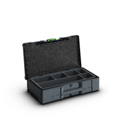 bott Systainer³ L 137 with universal 6 bin insert - WxDxH: 508x296x137mm - plastic / RAL 7016