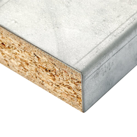 cubio worktop (steel clad) WxDxH: 750x750x40mm - galvanised steel
