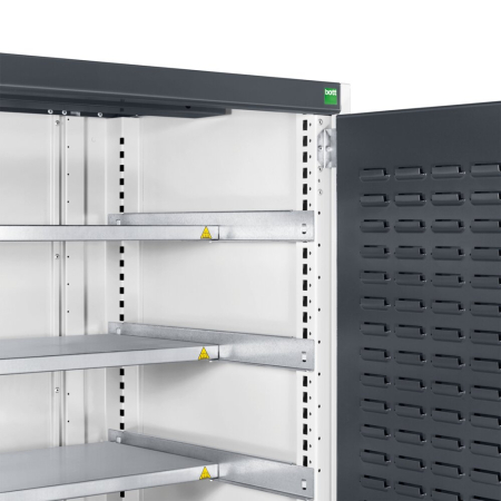 cubio cupboard shelf kit (half depth) WxDxH: 1300x650x25mm - galvanised steel
