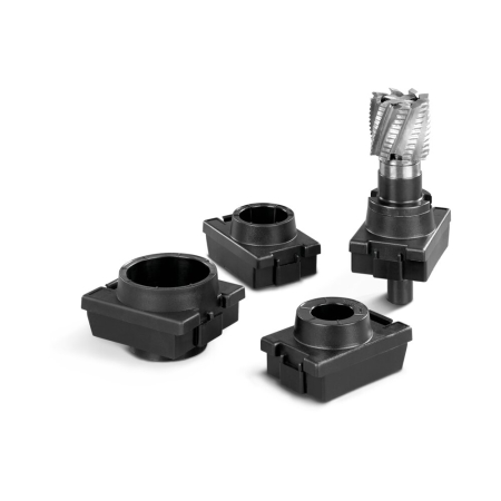 CNC tool holding insert HSK A40 / C40 / E40 / F40 / B50 - WxDxH: 50x115x55mm - plastic / black