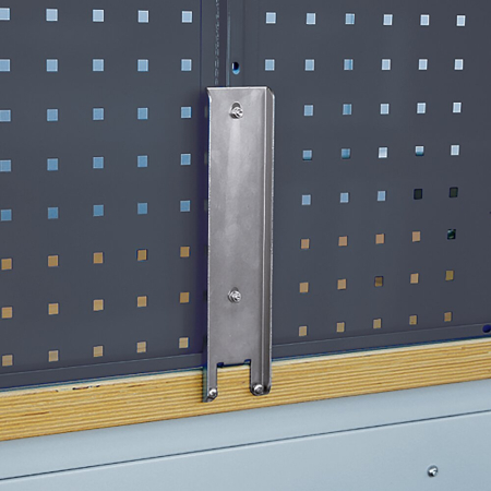 Bench panel support bracket WxDxH: 60x40x930mm - RAL 7035