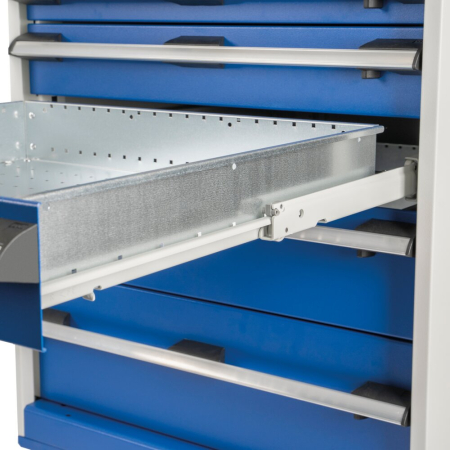 cubio pedestal island bench (multiplex) 4 drawer / 2x 2 drawer-door cabinets WxDxH: 2000x750x840mm