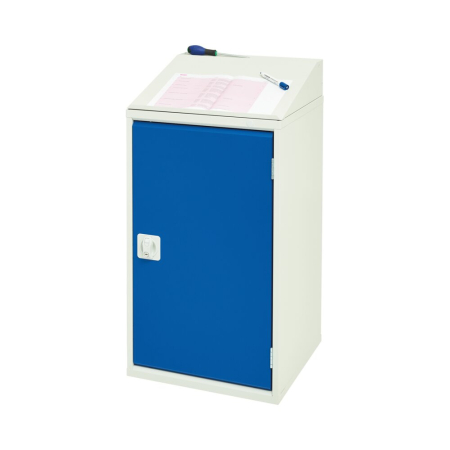 verso lectern top unit WxDxH: 525x550x130mm - RAL 7035