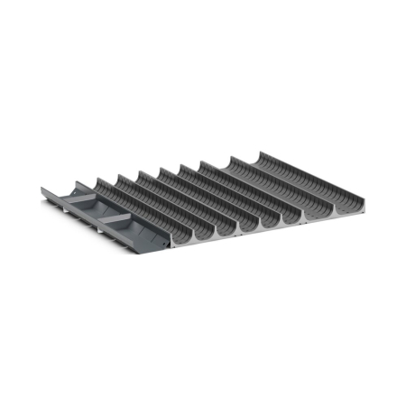 cubio trough block divider kit 24 compartment - WxDxH: 650x525x75mm - plastic / RAL 7011