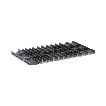 cubio trough block divider kit 36 compartment - WxDxH: 800x525x75mm - plastic / RAL 7011