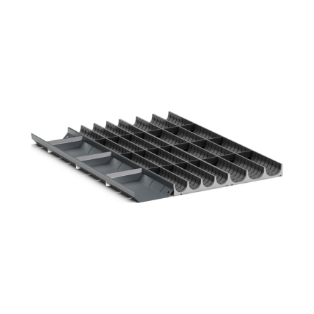 cubio trough block divider kit 28 compartment - WxDxH: 525x650x75mm - plastic / RAL 7011