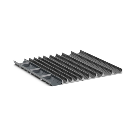 cubio trough block divider kit 36 compartment - WxDxH: 650x650x75mm - plastic / RAL 7011