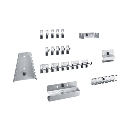 perfo hook kit 20 piece - zinc plated