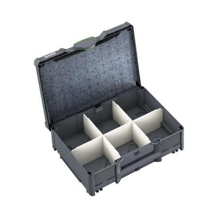 bott Systainer M 137 with divider kit and lid insert - WxDxH: 396x296x137 - plastic / RAL 7016